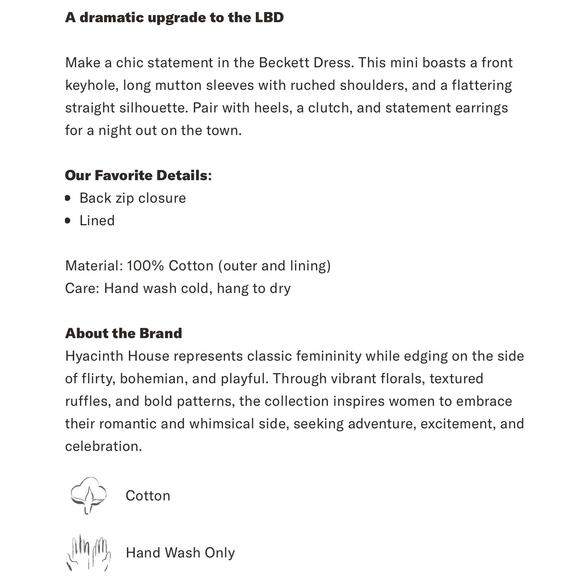 TUCKERNUCK Hyacinth House Black Keyhole Beckett Mini Dress NWT Size XXL - Picture 6 of 9